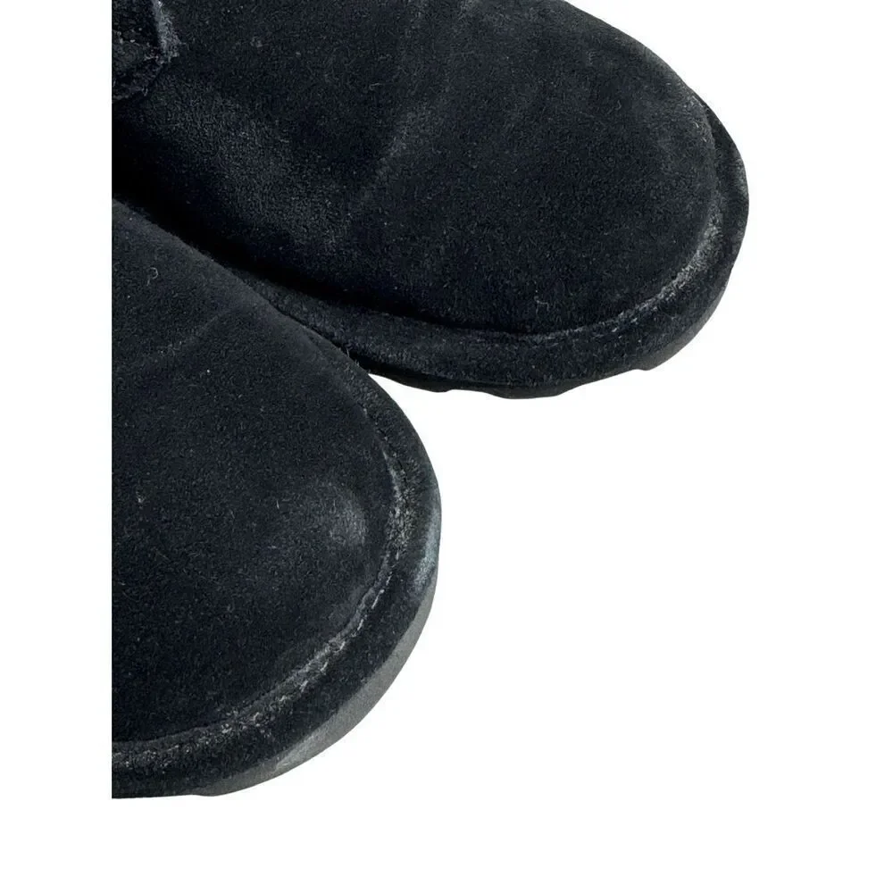 Bearpaw skye black suede lace up wide width chukka boots size 7